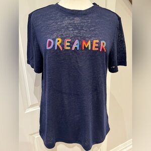 Next t shirt, size 12. Dreamer is embroidered on.